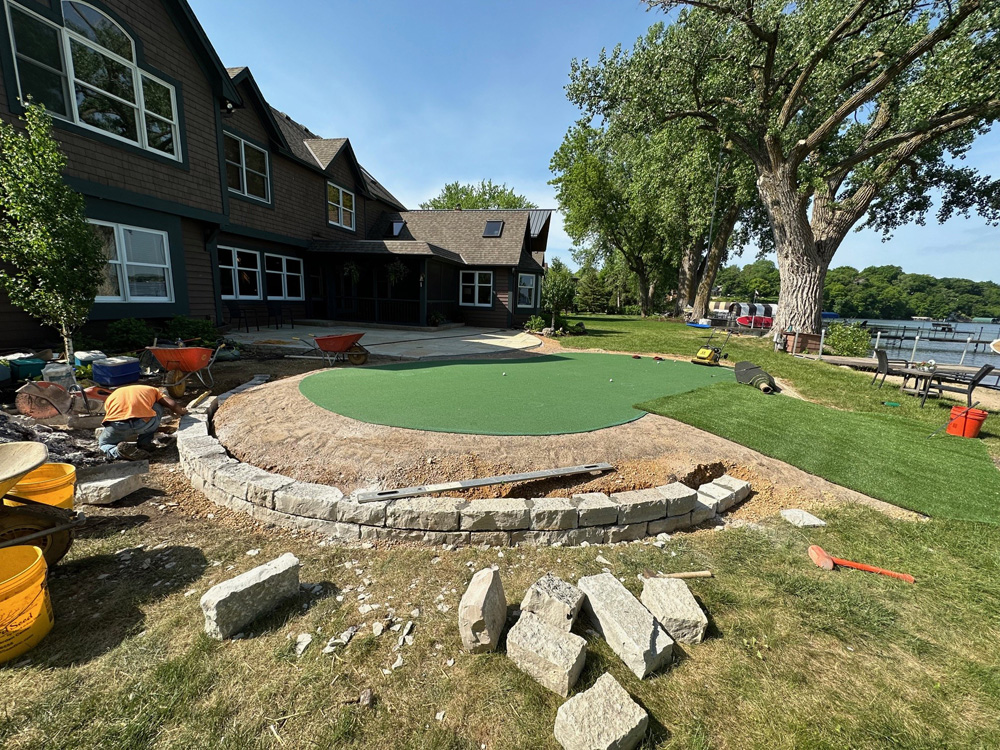 Tonka Bay MN Project - Michelangelo Putting Greens, Minneapolis